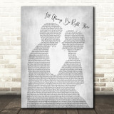 Bryan Adams I'll Always Be Right There Man Lady Bride Groom Grey Song Print