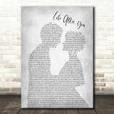 Daughtry Life After You Grey Song Lyric Man Lady Bride Groom Wedding Print