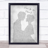 Mayday Parade I Swear This Time I Mean It Grey Song Man Lady Bride Groom Print