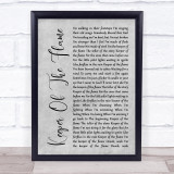 Miranda Lambert Keeper Of The Flame Grey Rustic Script Song Lyric Wall Art Print