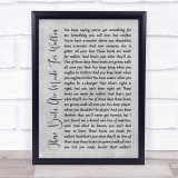 Nancy Sinatra These Boots Are Made For Walkin' Grey Rustic Script Song Lyric Wall Art Print