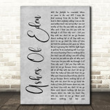 Breaking Benjamin Ashes Of Eden Grey Rustic Script Song Lyric Quote Music Print
