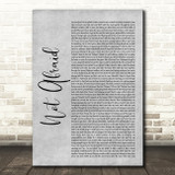 Eminem Not Afraid Grey Rustic Script Song Lyric Quote Music Print
