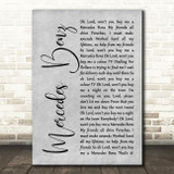 Janis Joplin Mercedes Benz Grey Rustic Script Song Lyric Quote Music Print
