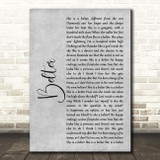 Gerry Cinnamon Belter Rustic Script Grey Song Lyric Quote Print