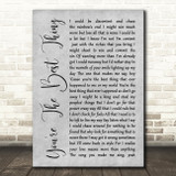 The Style Council You're The Best Thing Rustic Script Grey Song Lyric Print
