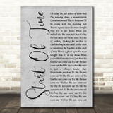 Gabrielle Aplin Start Of Time Rustic Script Grey Song Lyric Print