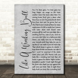Eric Church Like A Wrecking Ball Rustic Script Grey Song Lyric Quote Print