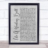 Eric Church Like A Wrecking Ball Rustic Script Grey Song Lyric Quote Print