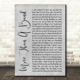 Lemonade Mouth More Than A Band Grey Rustic Script Song Lyric Print