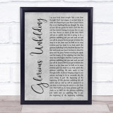 Steven Curtis Chapman Glorious Unfolding Grey Rustic Script Song Lyric Print