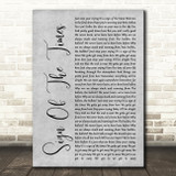 Harry Styles Sign Of The Times Grey Rustic Script Song Lyric Music Art Print