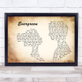 Will Young Evergreen Man Lady Couple Song Lyric Print