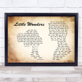 Rob Thomas Little Wonders Man Lady Couple Song Lyric Quote Music Print