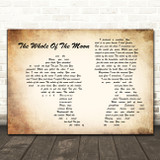 The Waterboys The Whole Of The Moon Man Lady Couple Song Lyric Quote Music Print
