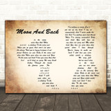 Alice Kristiansen Moon And Back Man Lady Couple Song Lyric Quote Print