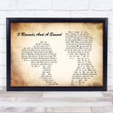 Blind Pilot 3 Rounds And A Sound Man Lady Couple Song Lyric Quote Print