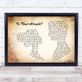 Lady Gaga A Star Is Born Soundtrack Is That Alright Couple Song Lyric Print