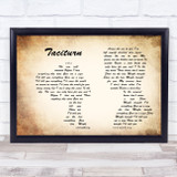 Stone Sour Taciturn Man Lady Couple Song Lyric Quote Print