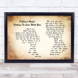 UB40 (I Can't Help) Falling In Love With You Man Lady Couple Song Lyric Print