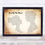 Boyz II Men End Of The Road Man Lady Couple Song Lyric Quote Print