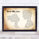 Westlife Hello My Love Man Lady Couple Song Lyric Quote Print