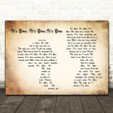 Joe Dolan It's You, It's You,It's You Man Lady Couple Song Lyric Quote Print