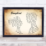Fleetwood Mac Songbird Man Lady Couple Song Lyric Print