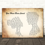 George Michael You Have Been Loved Man Lady Couple Song Lyric Quote Print