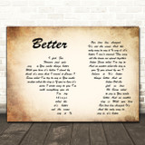 Boyzone Better Man Lady Couple Song Lyric Print