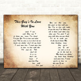 Herb Albert This Guys In Love With You Man Lady Couple Song Lyric Quote Print