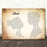 Michael Buble Lost Man Lady Couple Song Lyric Quote Print
