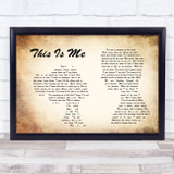 The Greatest Showman This Is Me Man Lady Couple Song Lyric Quote Print