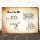 Shayne Ward Stand By Me Man Lady Couple Song Lyric Quote Print
