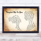 Staind Tangled Up In You Man Lady Couple Song Lyric Quote Print