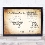 The Shires I Just Wanna Love You Man Lady Couple Song Lyric Print
