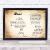 Dermot Kennedy Rome Man Lady Couple Song Lyric Music Art Print
