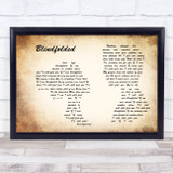 Kris Allen Blindfolded Man Lady Couple Song Lyric Music Art Print