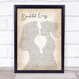 Luke Combs Beautiful Crazy Lesbian Women Gay Brides Couple Wedding Song Lyric Print