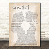 Tom Walker Just You And I Lesbian Women Gay Brides Couple Wedding Song Lyric Print