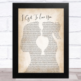 Ruelle I Get To Love You Lesbian Women Gay Brides Couple Wedding Song Lyric Music Art Print