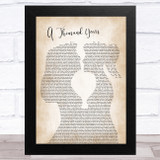 Christina Perri A Thousand Years Lesbian Women Gay Brides Couple Wedding Song Lyric Music Art Print