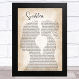 Dan + Shay Speechless Lesbian Women Gay Brides Couple Wedding Song Lyric Music Art Print