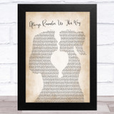 Lady Gaga Always Remember Us This Way Lesbian Women Gay Brides Couple Wedding Song Lyric Music Art Print