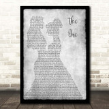Kodaline The One Lesbian Couple Two Ladies Dancing Grey Song Lyric Print