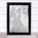 Kodaline The One Lesbian Couple Two Ladies Dancing Grey Song Lyric Print