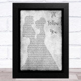 Shinedown I'll Follow You Lesbian Couple Two Ladies Dancing Grey Song Lyric Music Art Print