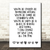 Chris Stapleton Tennessee Whiskey Song Lyric Quote Print