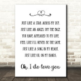Corinne Bailey Rae Like a Star Song Lyric Quote Print
