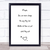 George Michael Kissing A Fool People Song Lyric Quote Print